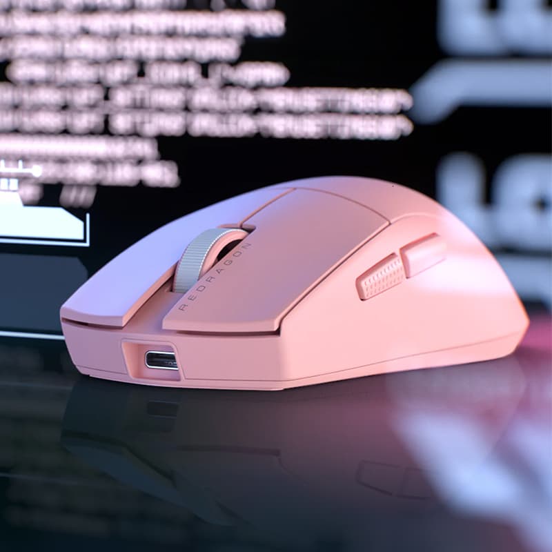 REDRAGON M916 PRO 1K 3-Mode Wireless Gaming Mouse - Pink - view 4