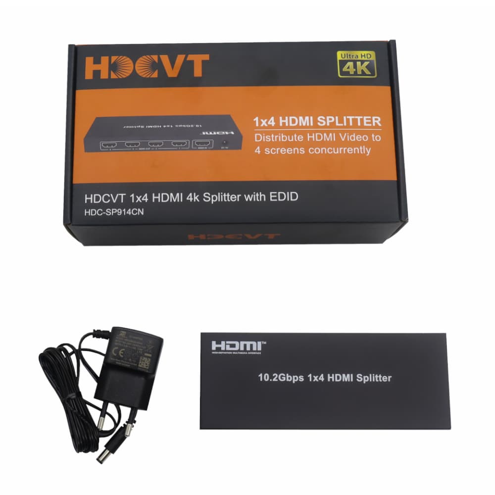HDCVT 1x4 HDMI 1.4 Splitter 4K with EDID Management - view 6