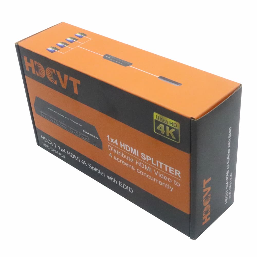 HDCVT 1x4 HDMI 1.4 Splitter 4K with EDID Management - view 7