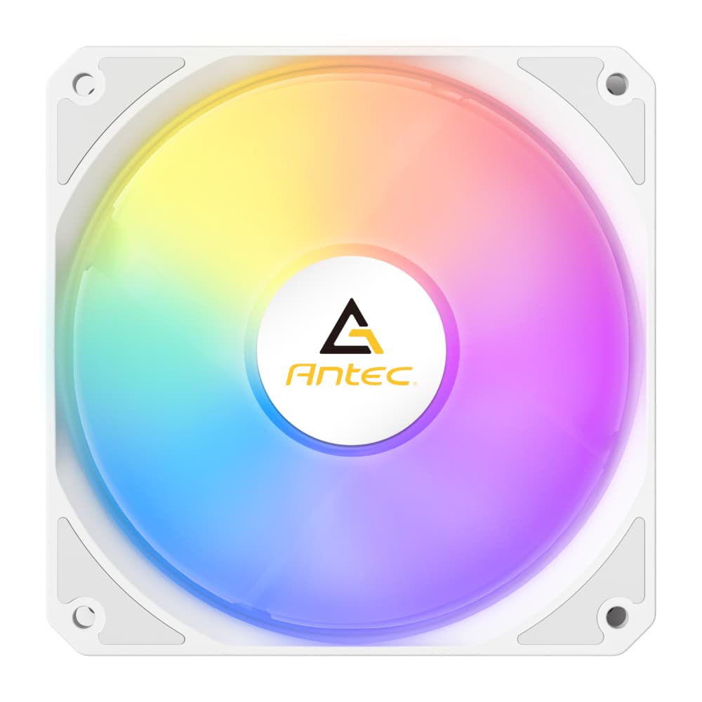 Antec P12 PWM 120mm ARGB Reverse Case Fan - White - view 2