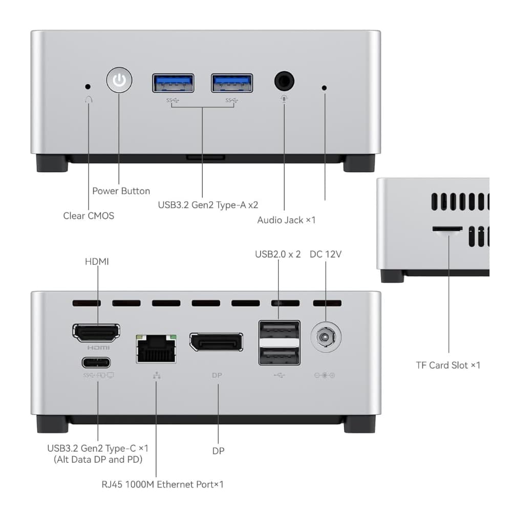 MINISFORUM UN100S Intel N100 Processor Barebone - view 3