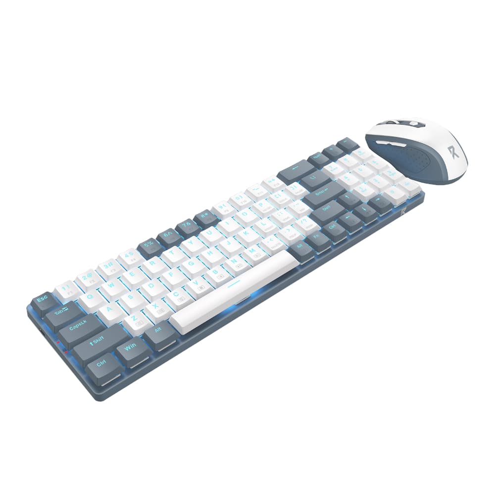 Redragon BS8772 Wireless Keyboard and Mouse Combo - Grey/White - view 3