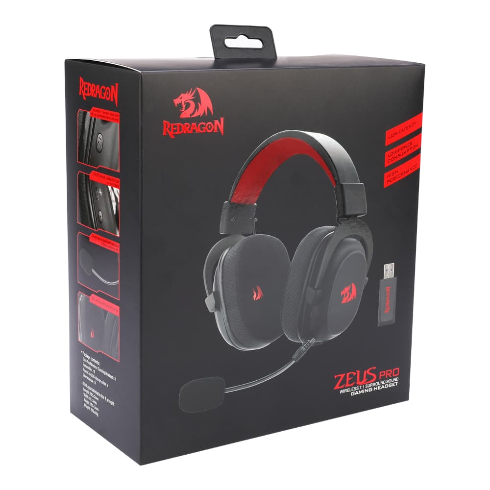 Redragon H510 ZEUS PRO 7.1 Surround Sound Wireless Gaming Headset – Black - view 7