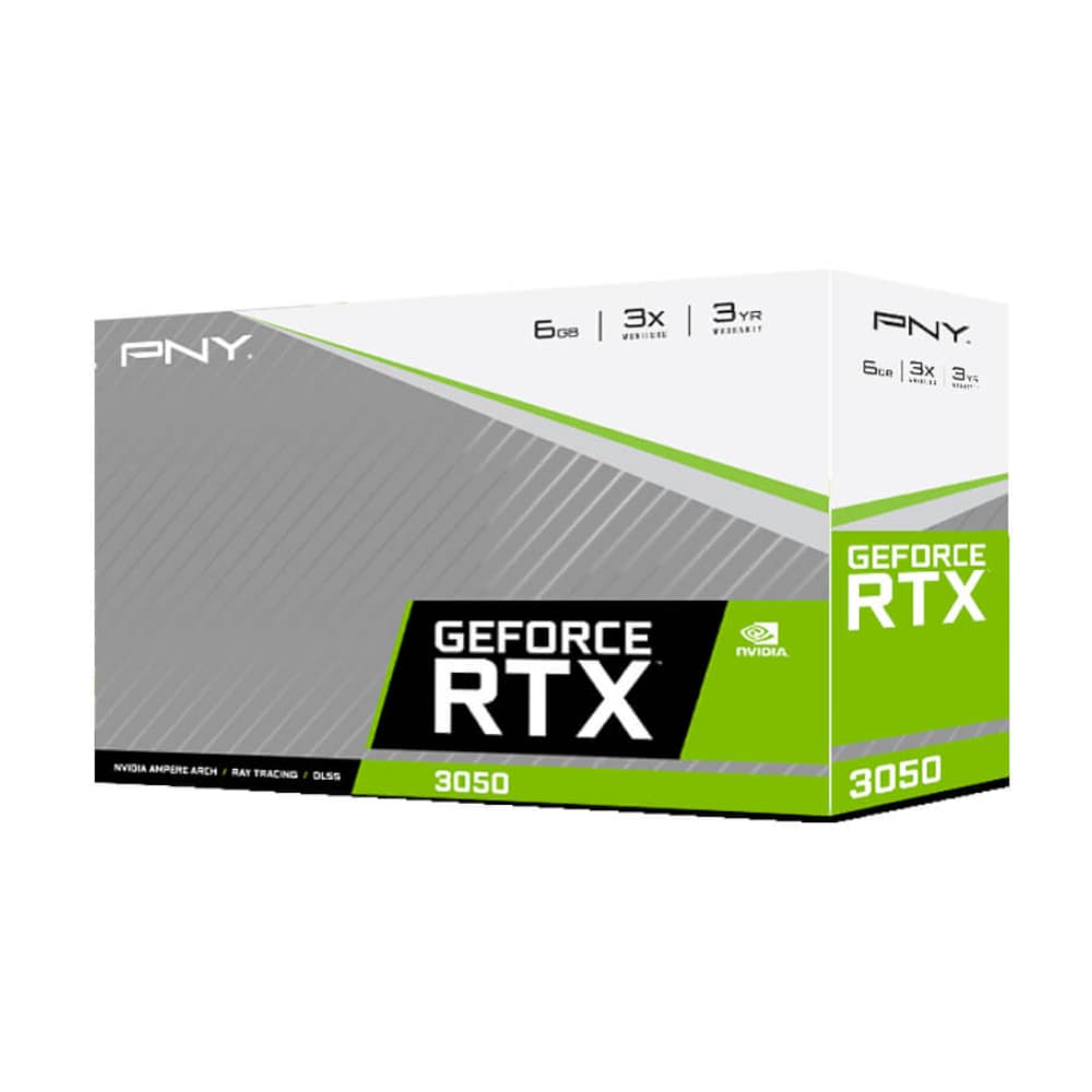PNY GeForce RTX 3050 Verto Dual Fan 6G GDDR6 96-BIT Graphics Card - view 3