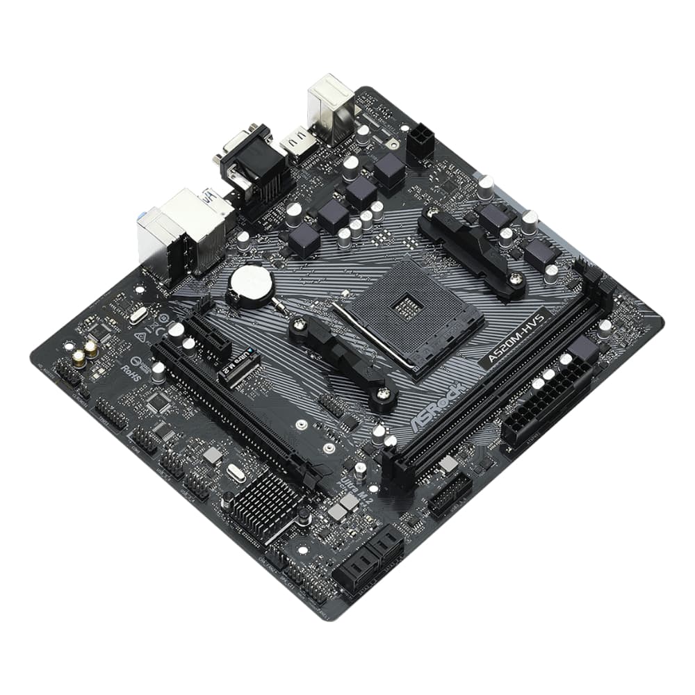 ASRock A520M-HVS AMD AM4 M-ATX Motherboard - view 3