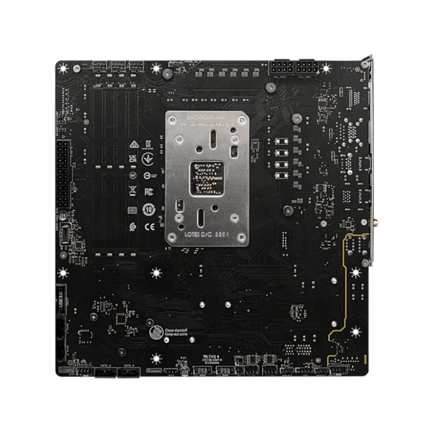 MSI B650M PROJECT ZERO MotherBoard - view 3