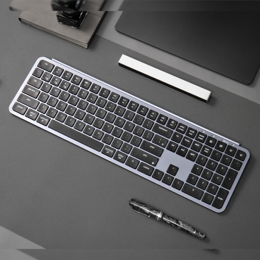 Keychron B6 Pro Ultra-Slim 100% Wireless Keyboard – Space Grey - view 4