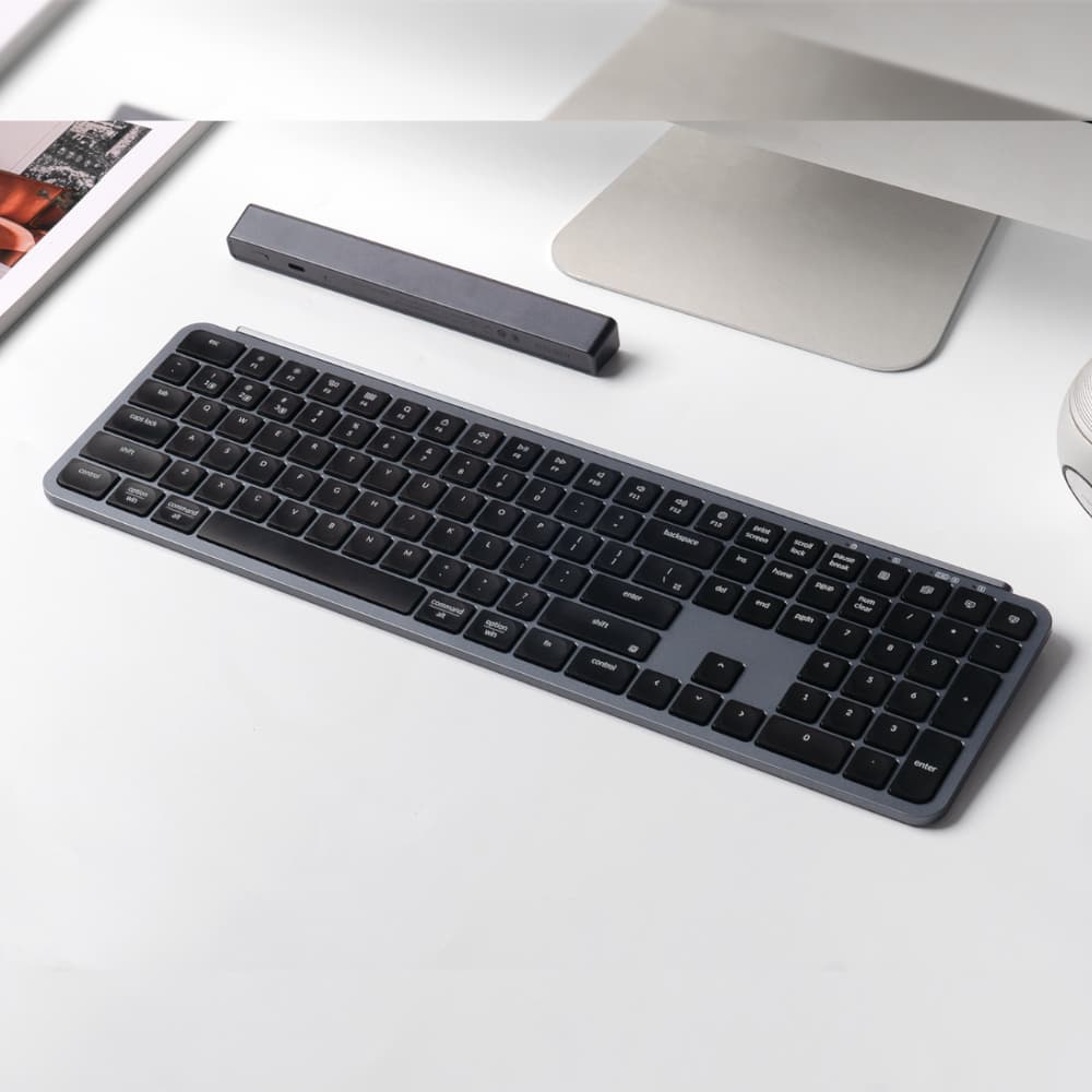 Keychron B6 Pro Ultra-Slim 100% Wireless Keyboard – Space Grey - view 5