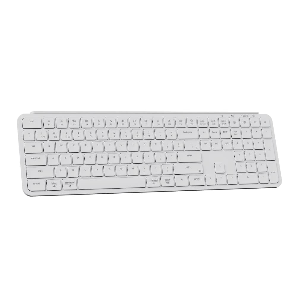 Keychron B6 Pro Ultra-Slim 100% Wireless Keyboard – Ivory White - view 2