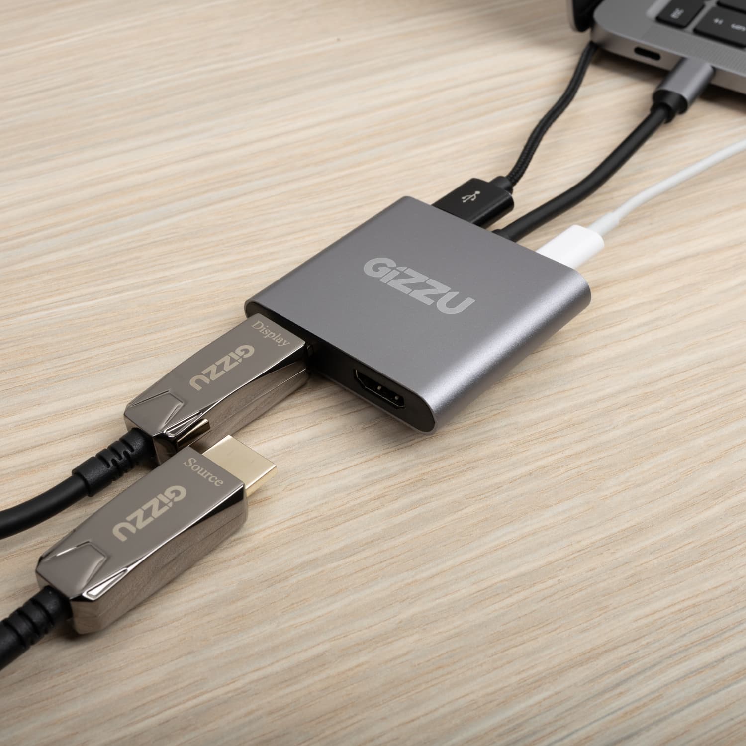 Gizzu 4-in-1 Type-C to Dual HDMI Hub - view 6