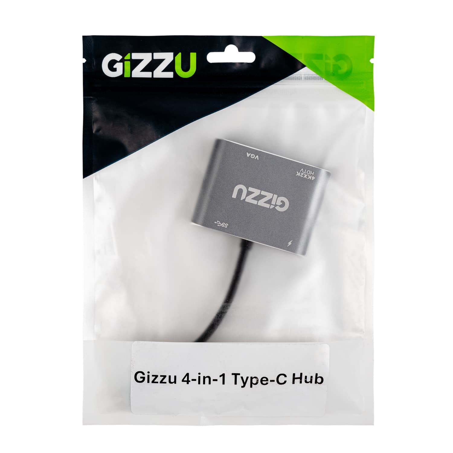 Gizzu 4-in-1 Type-C to HDMI/VGA/USB3.0 Hub - view 4
