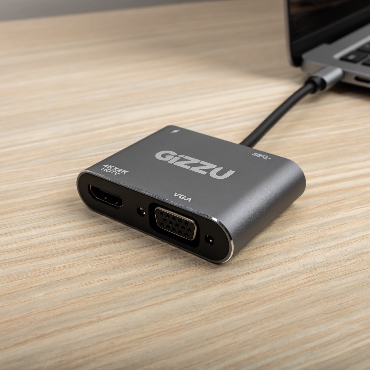 Gizzu 4-in-1 Type-C to HDMI/VGA/USB3.0 Hub - view 5