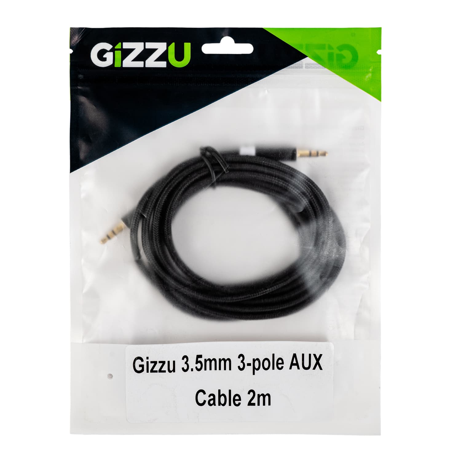 Gizzu 3.5mm AUX Cable 2m - Black - view 4