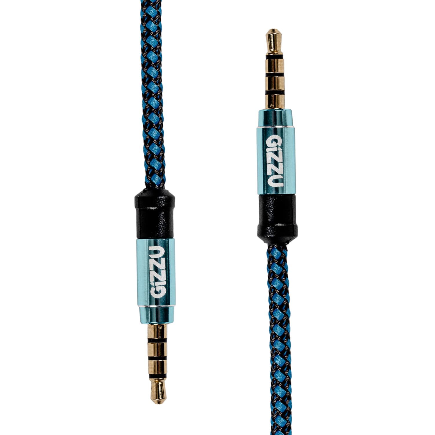 Gizzu 3.5mm AUX Cable 1.5m - Black/Blue - view 2