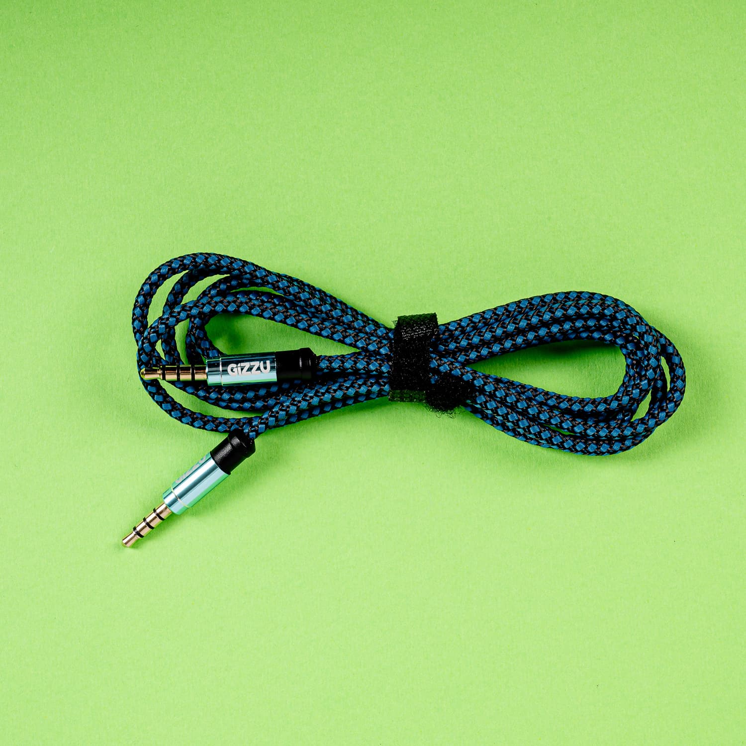 Gizzu 3.5mm AUX Cable 1.5m - Black/Blue - view 5