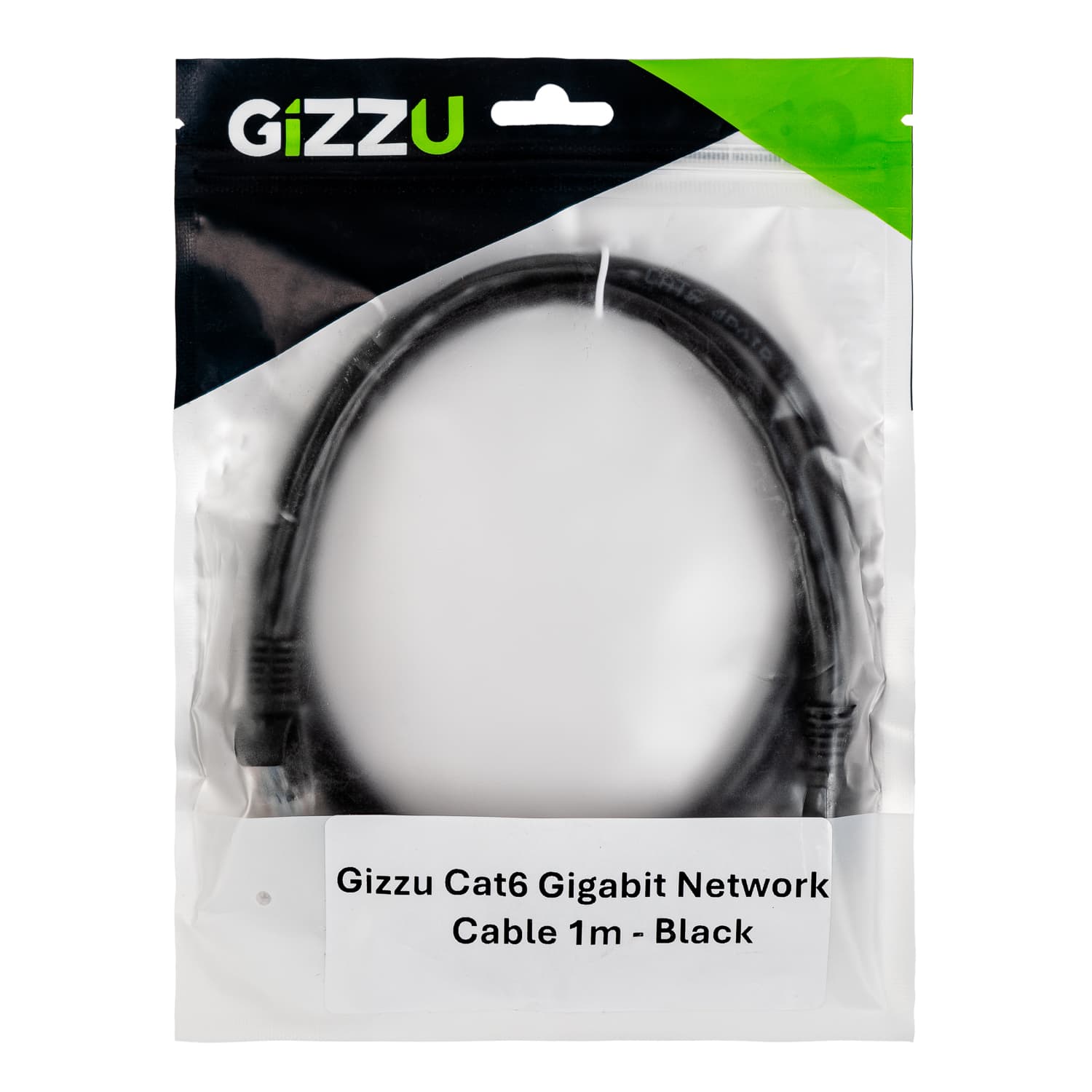Gizzu Cat6 UTP Fly Lead Ethernet Network Cable 1m – Black - view 4
