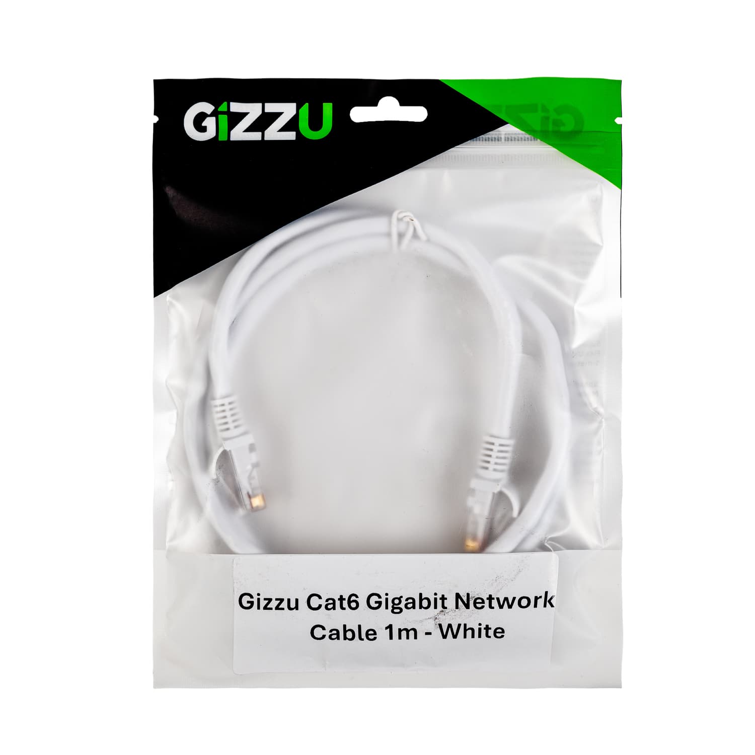 Gizzu Cat6 UTP Fly Lead Ethernet Network Cable 1m – White - view 4