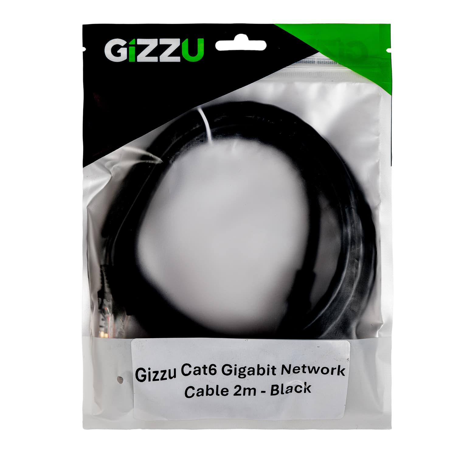 Gizzu Cat6 UTP Fly Lead Ethernet Network Cable 2m – Black - view 4