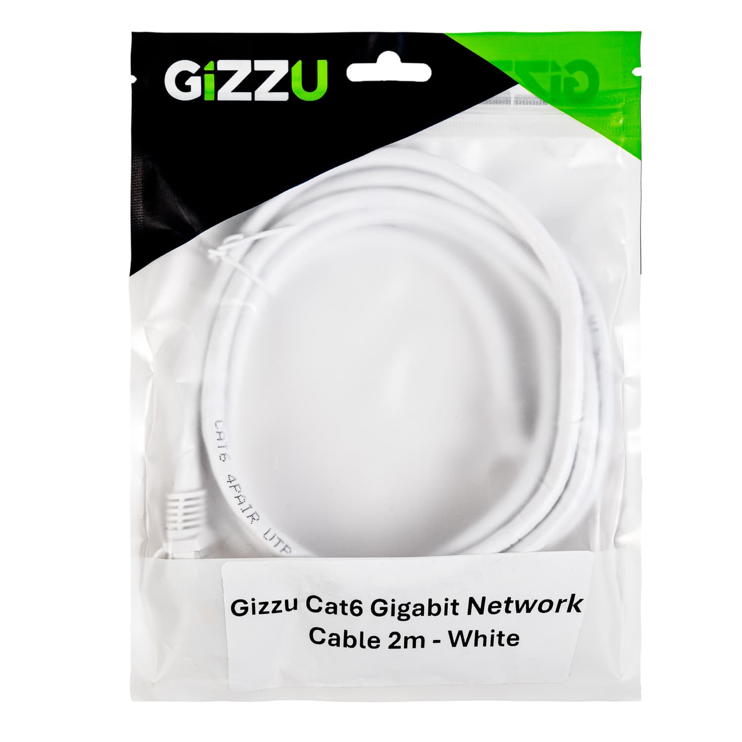 Gizzu Cat6 UTP Fly Lead Ethernet Network Cable 2m – White - view 4