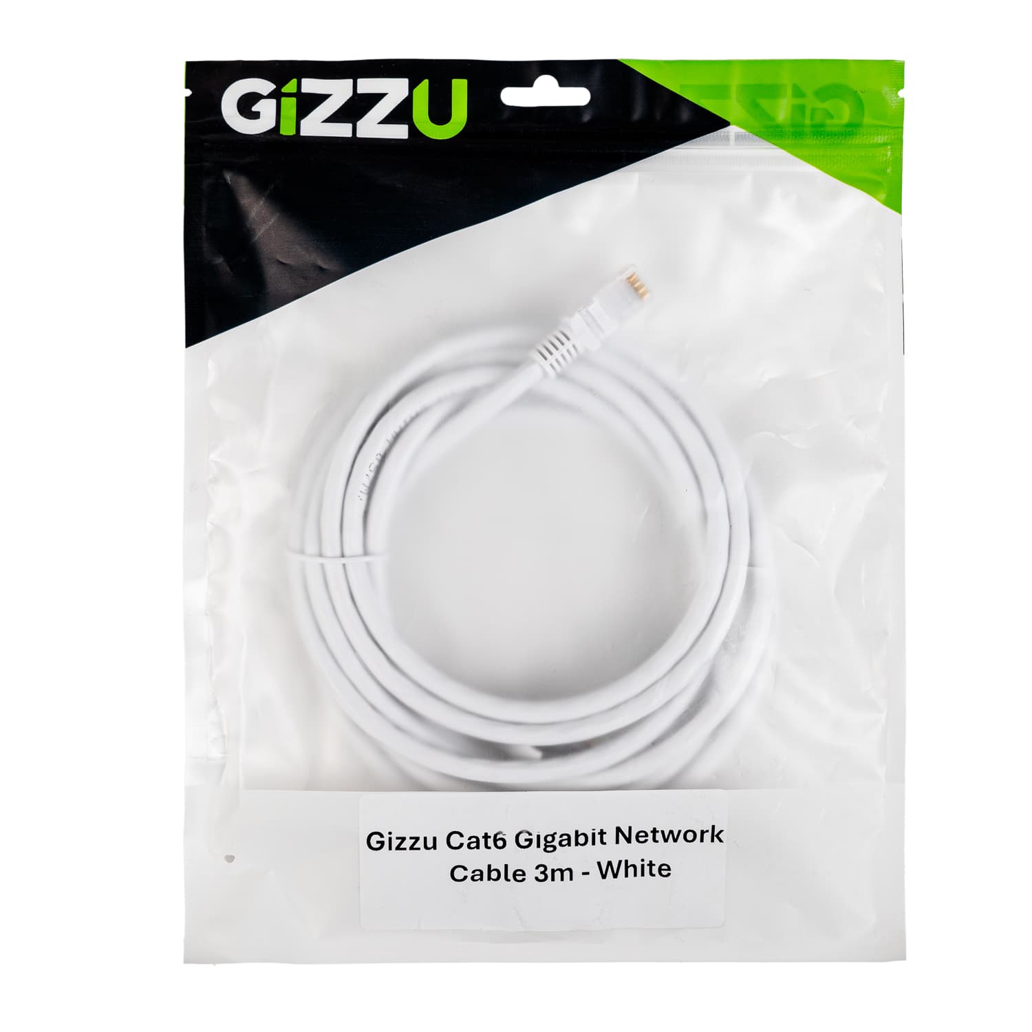 Gizzu Cat6 UTP Fly Lead Ethernet Network Cable 3m – White - view 4