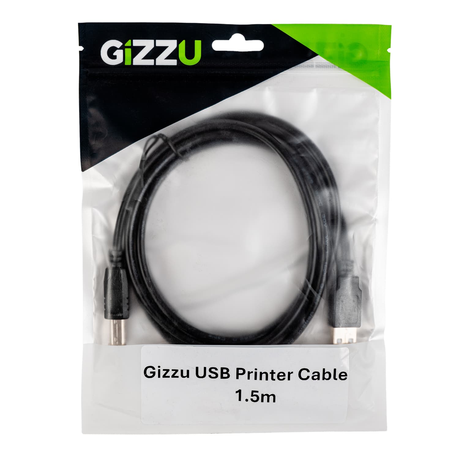 Gizzu USB2.0 Printer Cable 1.5M - view 3