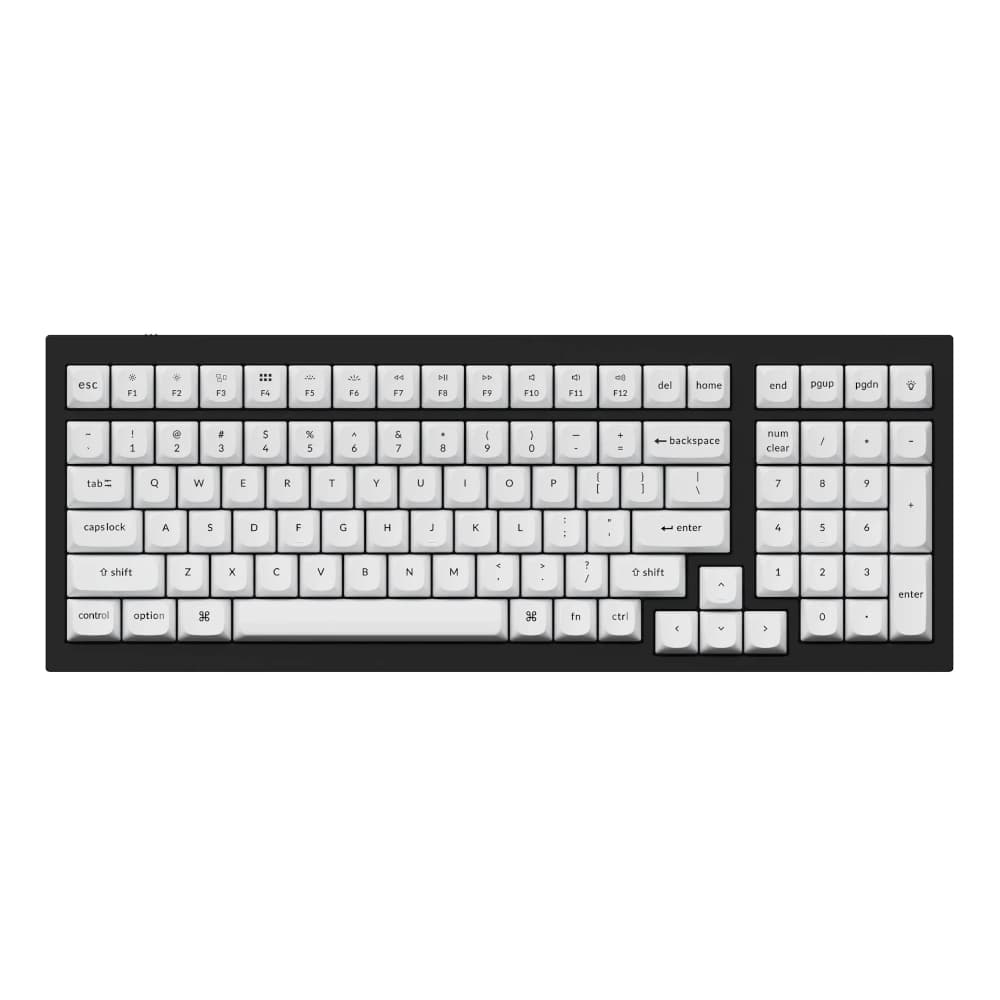 Keychron Double Shot PBT OSA Full Keycap Set - Black/White - view 3