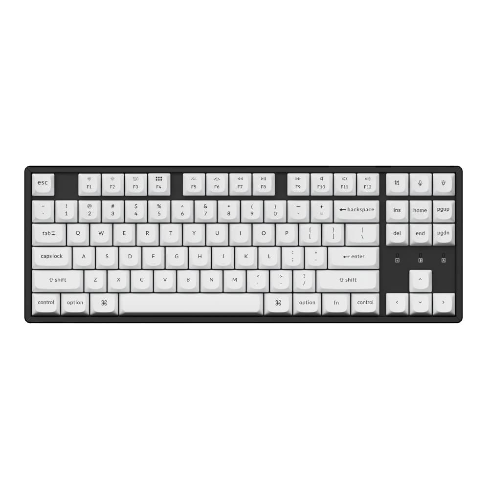 Keychron Double Shot PBT OSA Full Keycap Set - Black/White - view 4