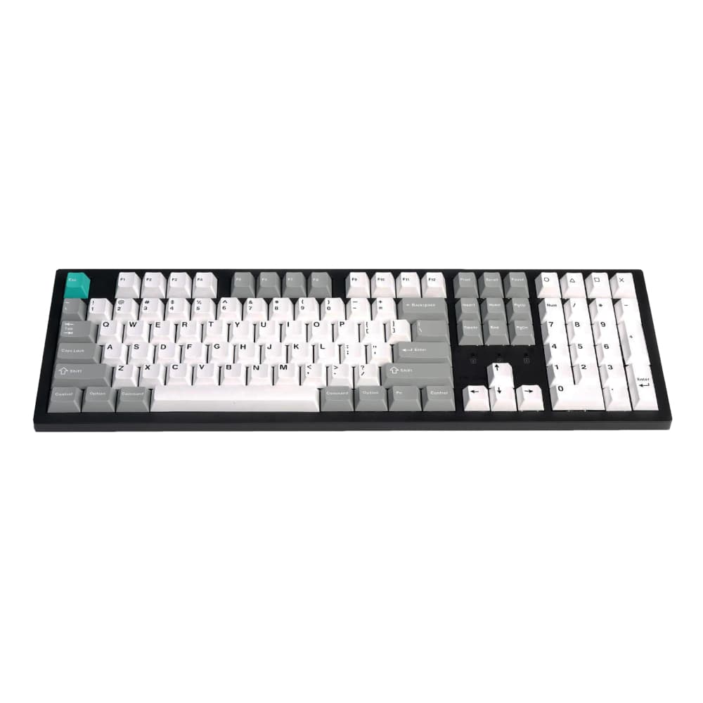 Keychron Cherry Profile Double Shot PBT Full Keycap Set - Grey/White/Mint - view 5