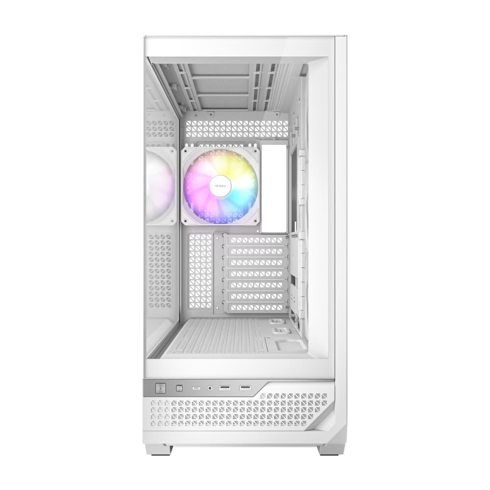 Antec C7 ARGB ATX Mid Tower Gaming Chassis – White - view 3