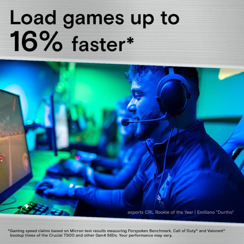 Crucial T500 4TB M.2 NVMe Gen4 NAND SSD - view 4