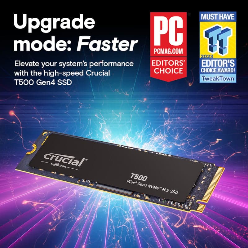 Crucial T500 4TB M.2 NVMe Gen4 NAND SSD - view 8