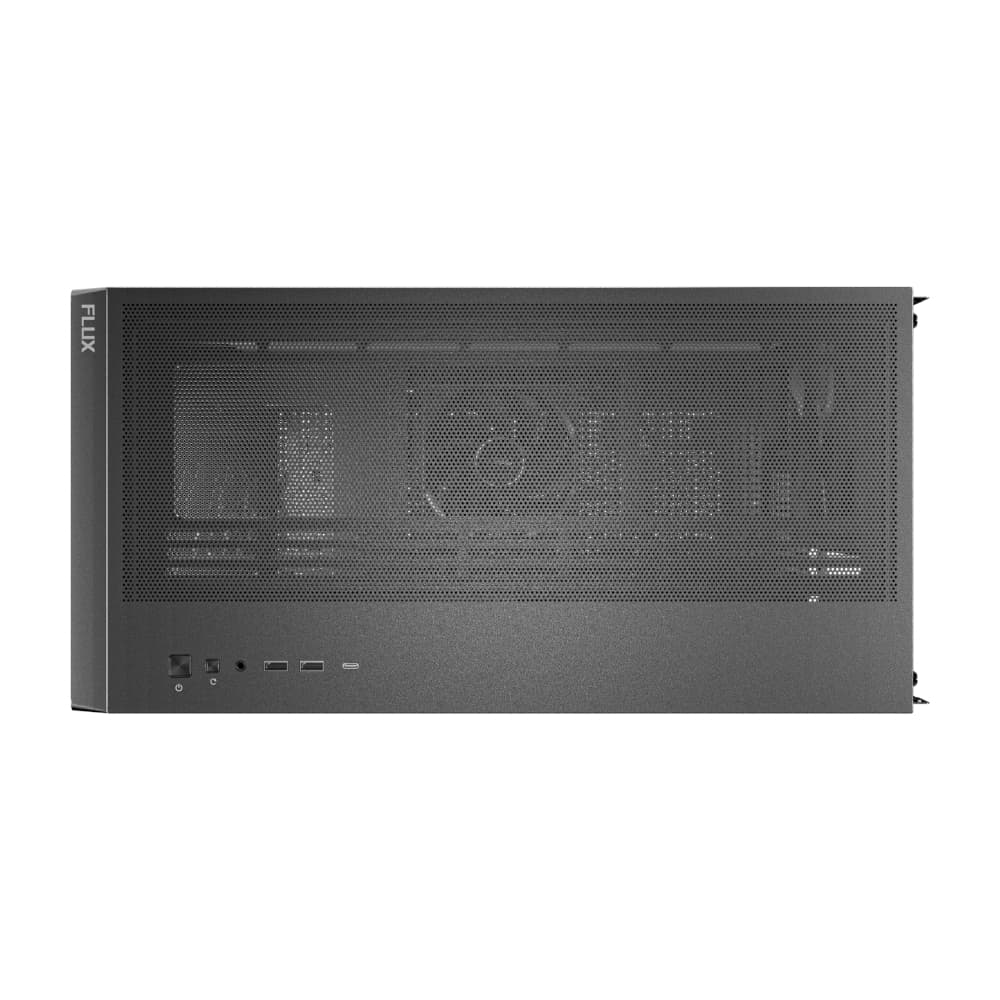 Antec FLUX ATX WOOD Mid Tower Gaming Chassis – Black - view 6