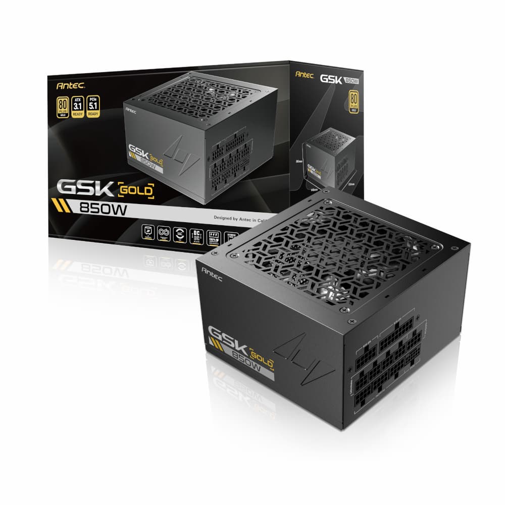 Antec GSK 850W PCIe 5.1 Gen5 80 PLUS Gold Fully Modular Power Supply - view 7