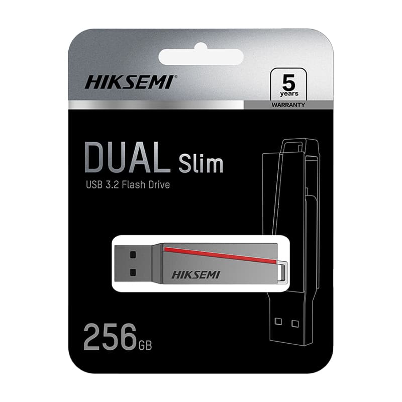 HIKSEMI Dual Slim 256GB USB3.2 Flash Drive - view 4