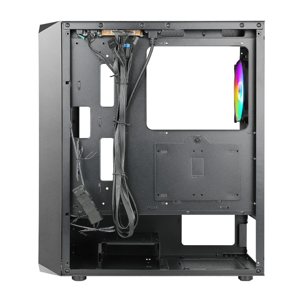 Antec NX292 ATX | Micro-ATX | ITX ARGB Mid-Tower Gaming Chassis - Black - view 4