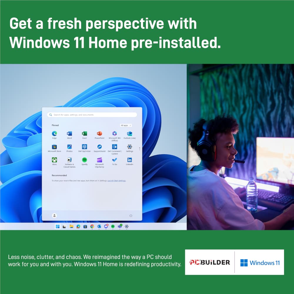 PCBuilder AMD Ryzen 7 5700G HOME MASTER Windows 11 Desktop PC - view 2