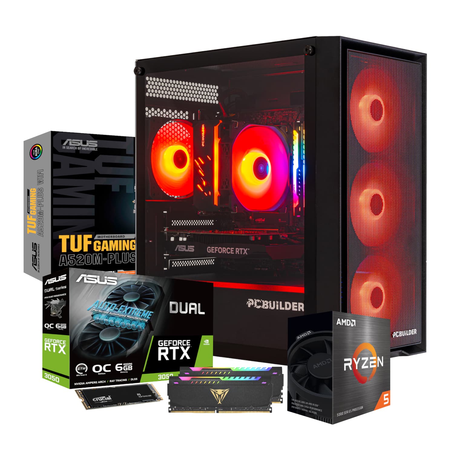 PCBuilder Ryzen 5 5600XT SENTINEL Windows 11 Gaming PC - view 2