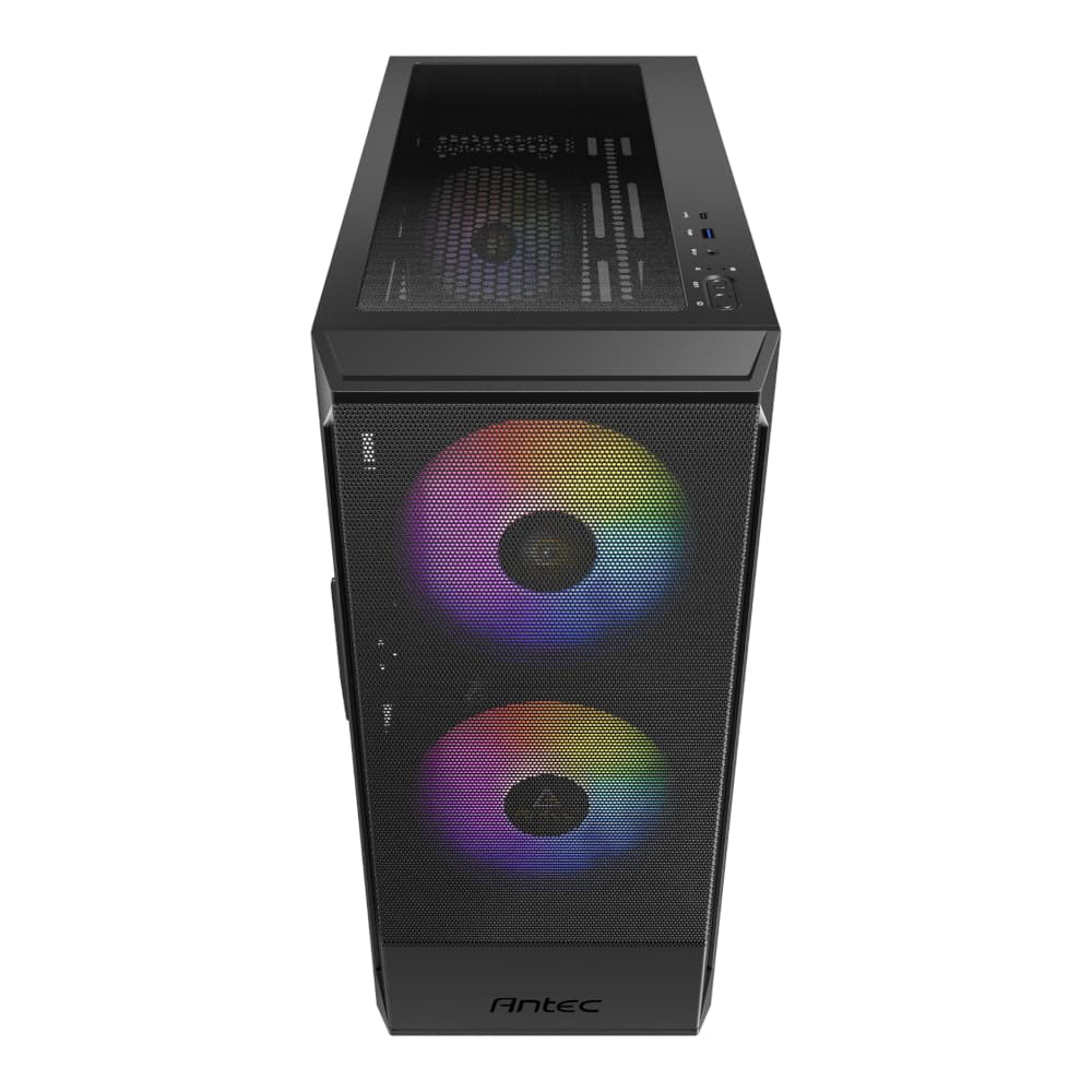 Antec NX416L ATX | Micro-ATX | ITX ARGB Mid-Tower Gaming Chassis - Black - view 2