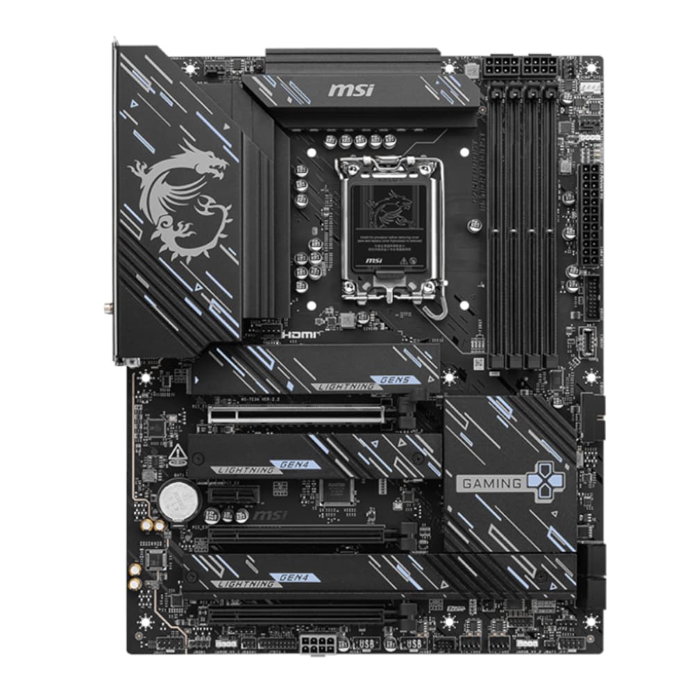 MSI Z890 GAMING PLUS WIFI DDR5 Intel LGA1851 ATX Gaming Motherboard - view 2