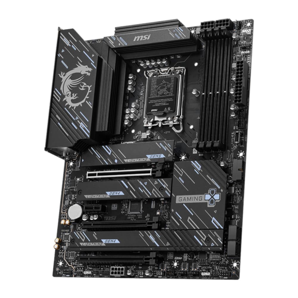 MSI Z890 GAMING PLUS WIFI DDR5 Intel LGA1851 ATX Gaming Motherboard - view 3