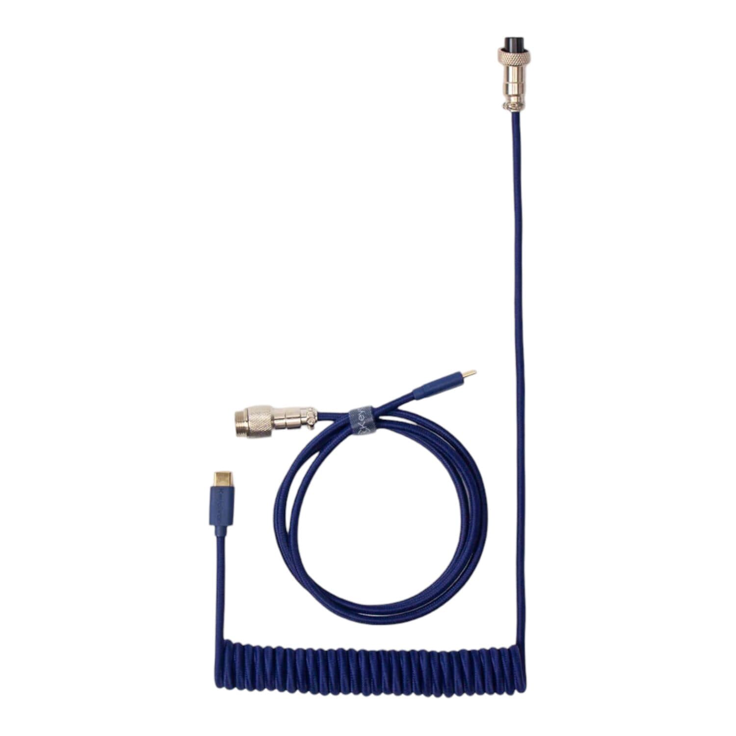 Keychron Coiled Aviator Blue Cable - view 2