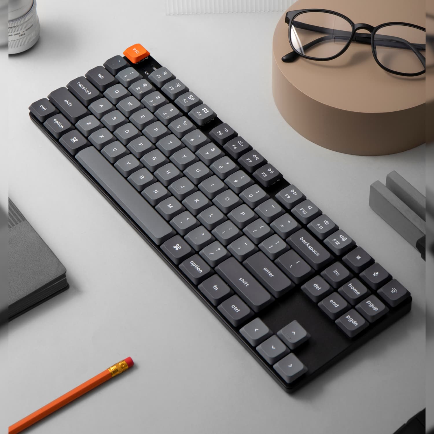 Keychron K1 Max QMK/VIA 80% Wireless Custom Mechanical Keyboard | RED Switches - view 3