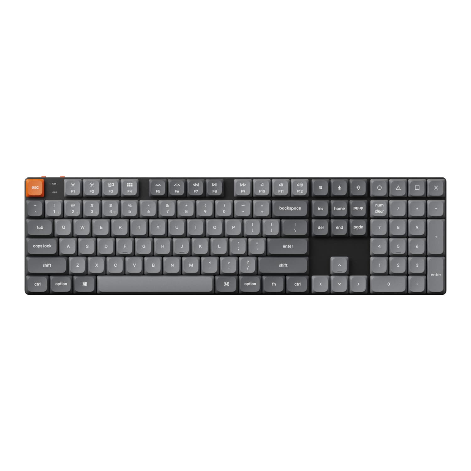 Keychron K5 Max QMK/VIA Full-sized Wireless Custom Mechanical Keyboard | BROWN Switches - view 2