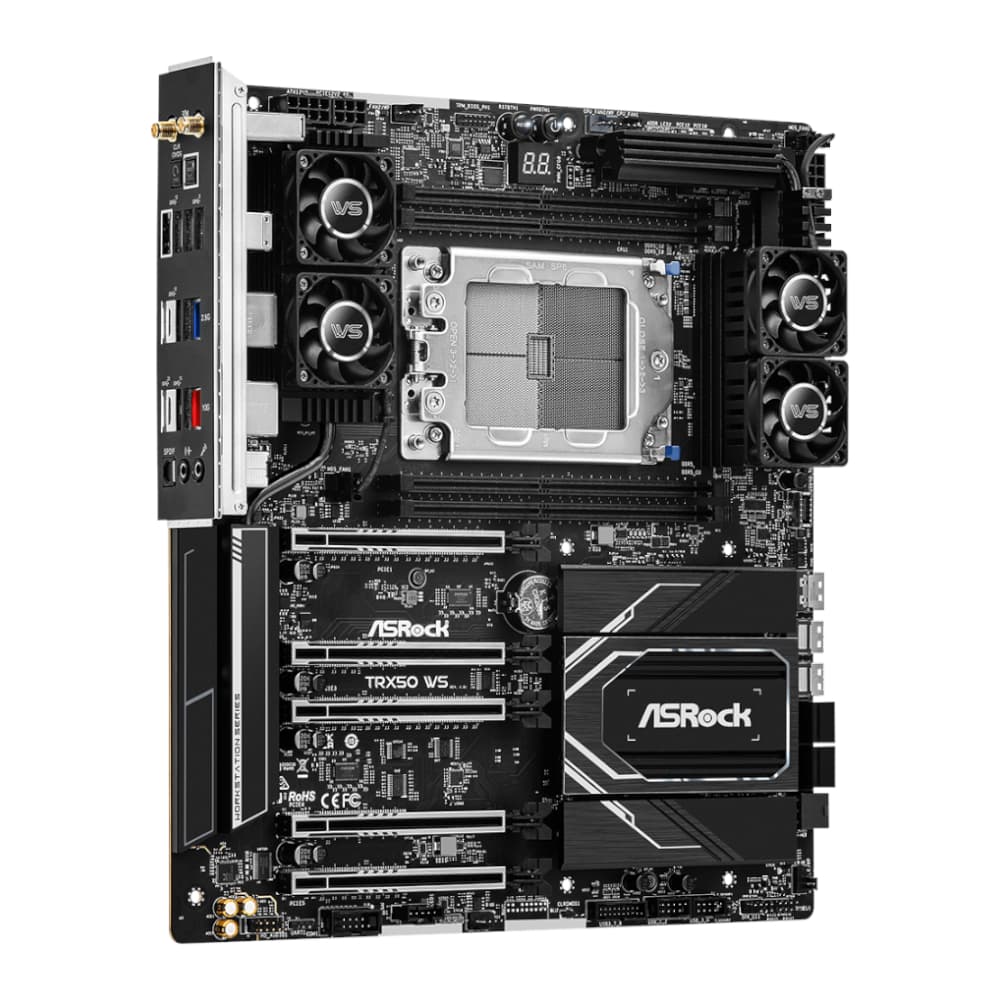 ASRock TRX50 WS AMD TR5 EATX Gaming Motherboard - view 3