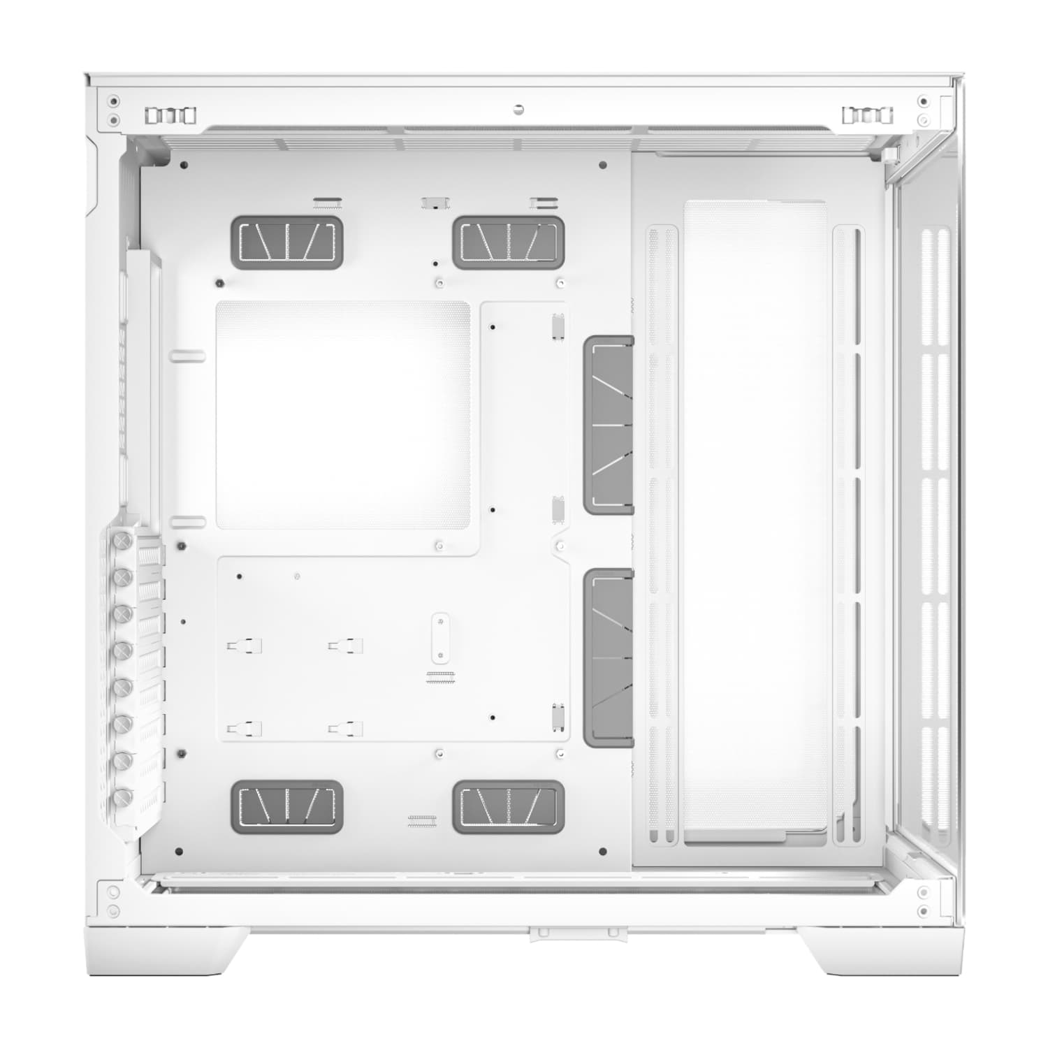 Antec C8 Aluminium White E-ATX Dual Chamber Gaming Chassis - White - view 4
