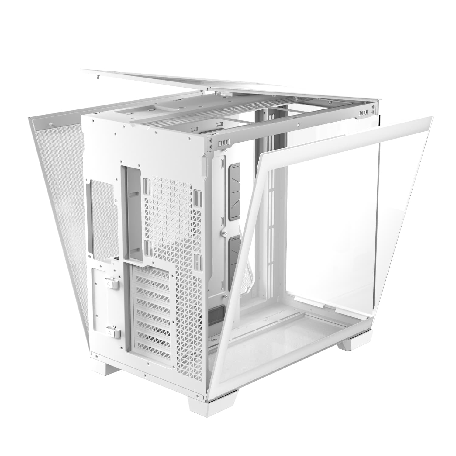 Antec C8 Aluminium White E-ATX Dual Chamber Gaming Chassis - White - view 5