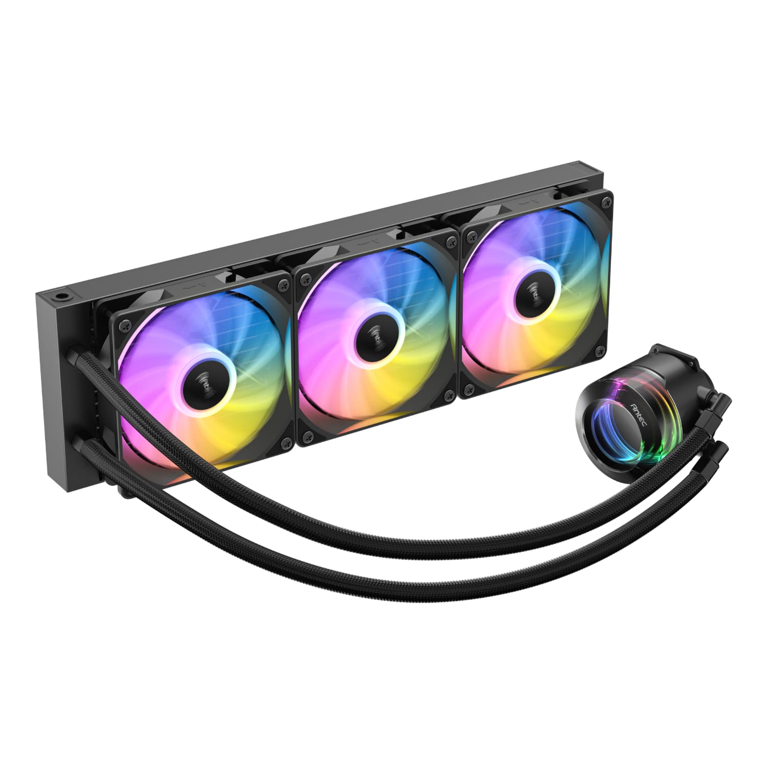 Antec VORTEX LUM 360 ARGB AIO CPU Liquid Cooler - Black - view 3