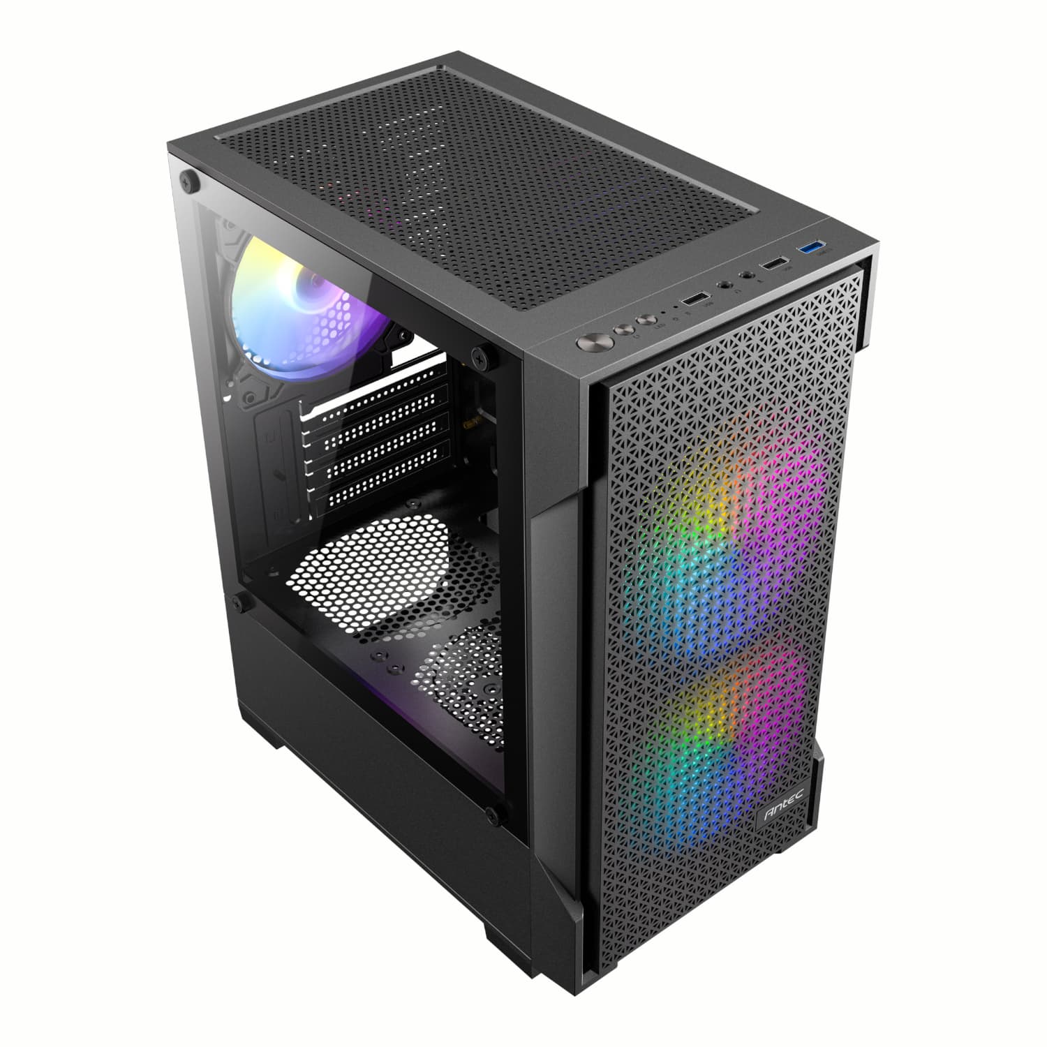 Antec VX100M ARGB Micro-ATX Mini Tower Gaming Chassis - view 4