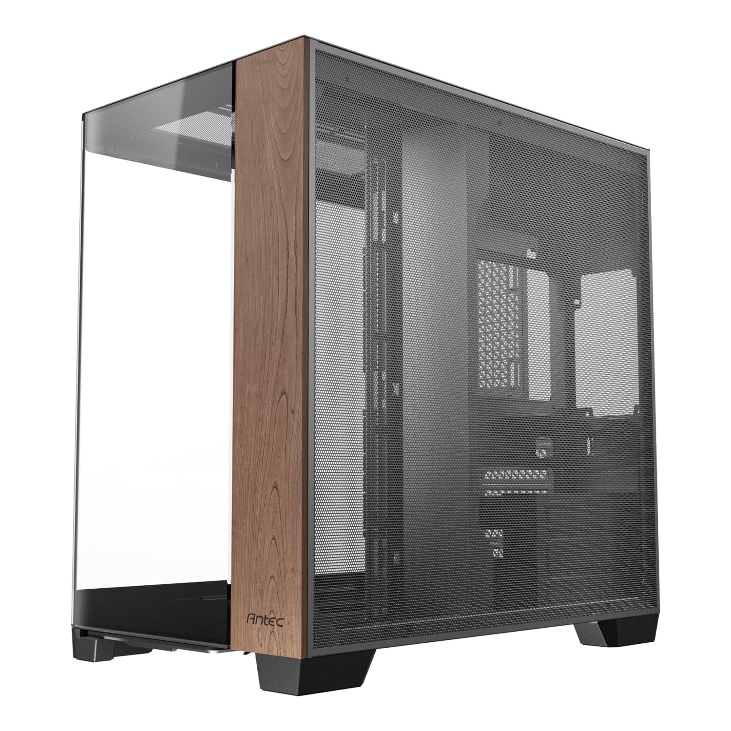 Antec C8 Curved Wood E-ATX | ATX | Micro-ATX | ITX Dual Chamber Gaming Chassis - Black - view 3