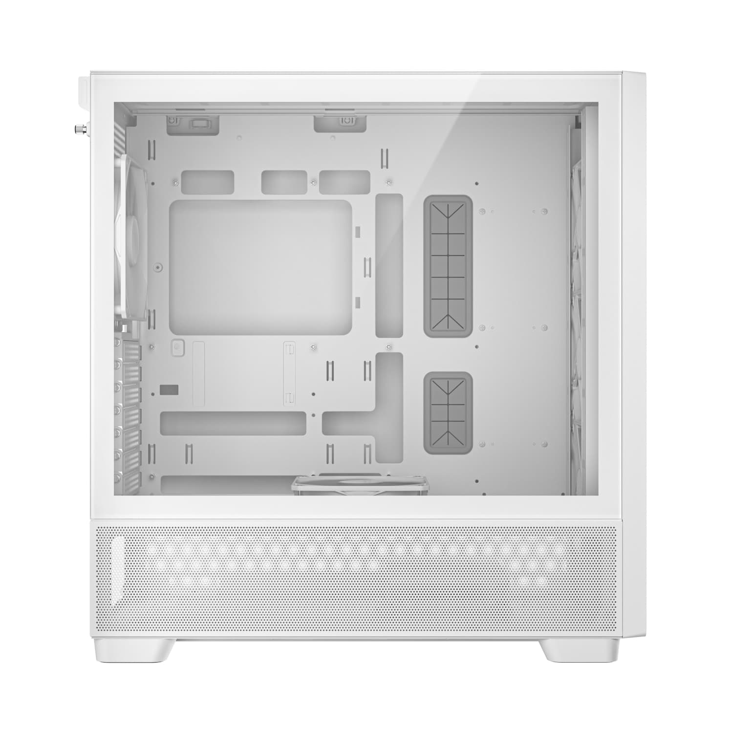 Antec FLUX Mid-Tower E-ATX Gaming Chassis Wood Front Panel - White - view 3